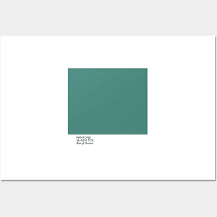 Pantone 16-5515 TCX Beryl Green Posters and Art